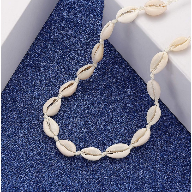 Cowrie Shell Choker Necklace For Women Puka Shell Necklace Corded