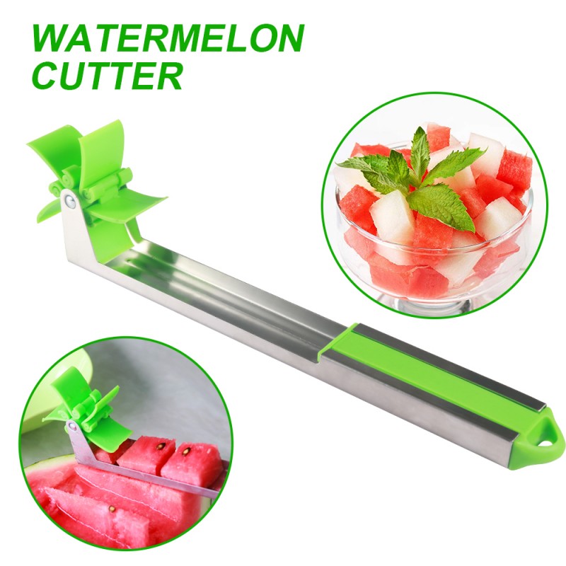 Stainless Steel Washable Watermelon Cutter Windmill Slicer Cutter