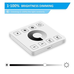 DC12-24V 86 Touch Iron Shell 30A High-Power Wireless Wiring Free Single Channel LED Controller