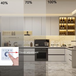 DC12-24V 86 Touch Iron Shell 30A High-Power Wireless Wiring Free Single Channel LED Controller