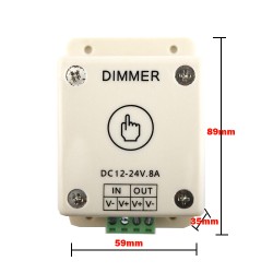 LDK-8A 12-24 Volt DC Single Color LED Dimmer Switch - Single Color